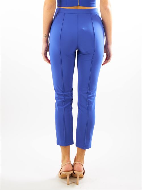 Straight trousers in technical bi-elastic fabric with horsebit Elisabetta Franchi ELISABETTA FRANCHI | Pants | PA03041E2828